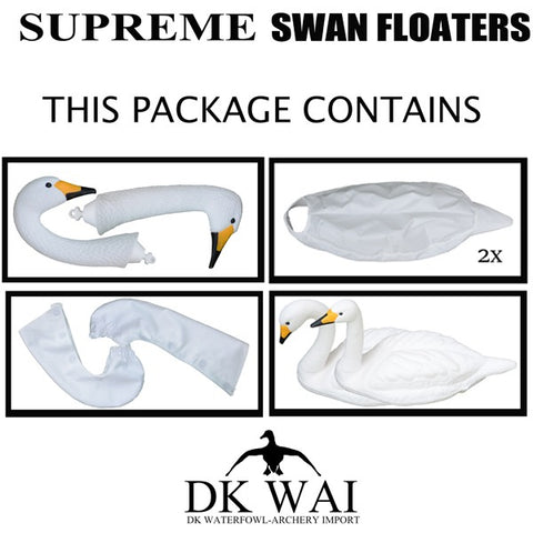 DK WAI Supreme Swan Floaters - Lokkesvaner med cover